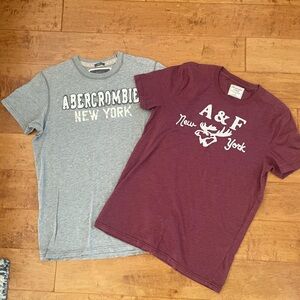 SOLD Set of 2 Abercrombie Fitch T shirt men’s logo
